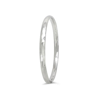 Oval Solid Silver Bangle (6mm) Bangle Pruden and Smith   