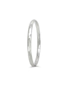 Oval Solid Silver Bangle (6mm) Bangle Pruden and Smith   