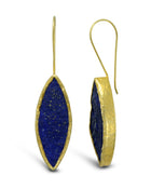 Lapis Lazuli Marquise Drop Earrings (Large) Earring Pruden and Smith   