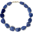 Lapis Lazuli and 9ct Gold Nugget Necklace Necklace Pruden and Smith   