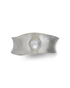 Hammered Concave Mabe Pearl Bangle Bangle Pruden and Smith   