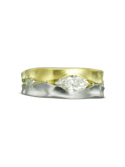 Trap Marquise Diamond Mixed Metal Eternity Ring Ring Pruden and Smith   