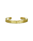Hammered Matte Solid 9ct Gold Bangle Bangle Pruden and Smith   
