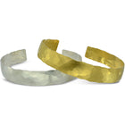Hammered Edge Matte Solid 9ct Gold Bangle Bangle Pruden and Smith   