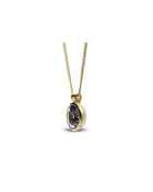 Acorn Solid 9ct Gold Gemstone Pendant Pendant Pruden and Smith   
