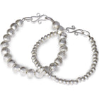 Solid Silver Nugget Bead Bracelet Bracelet Pruden and Smith   