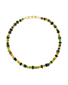Gold Nugget Tutti-Frutti Gemstone Necklace Necklace Pruden and Smith   