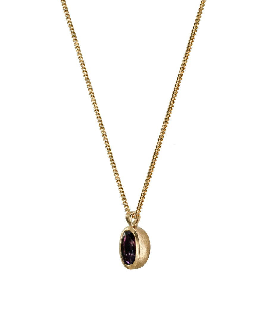 Amethyst Acorn Solid 9ct Gold Gemstone Pendant Pendant Pruden and Smith