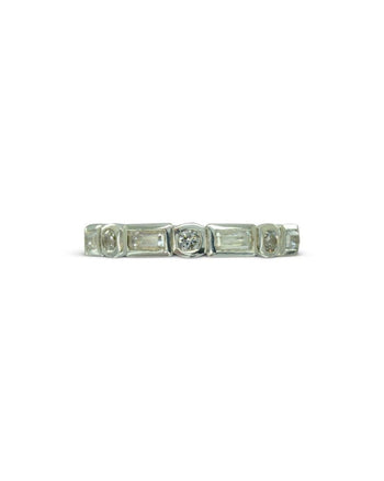 Alternating Baguette and Round Diamond Full Eternity Ring Ring Pruden and Smith   