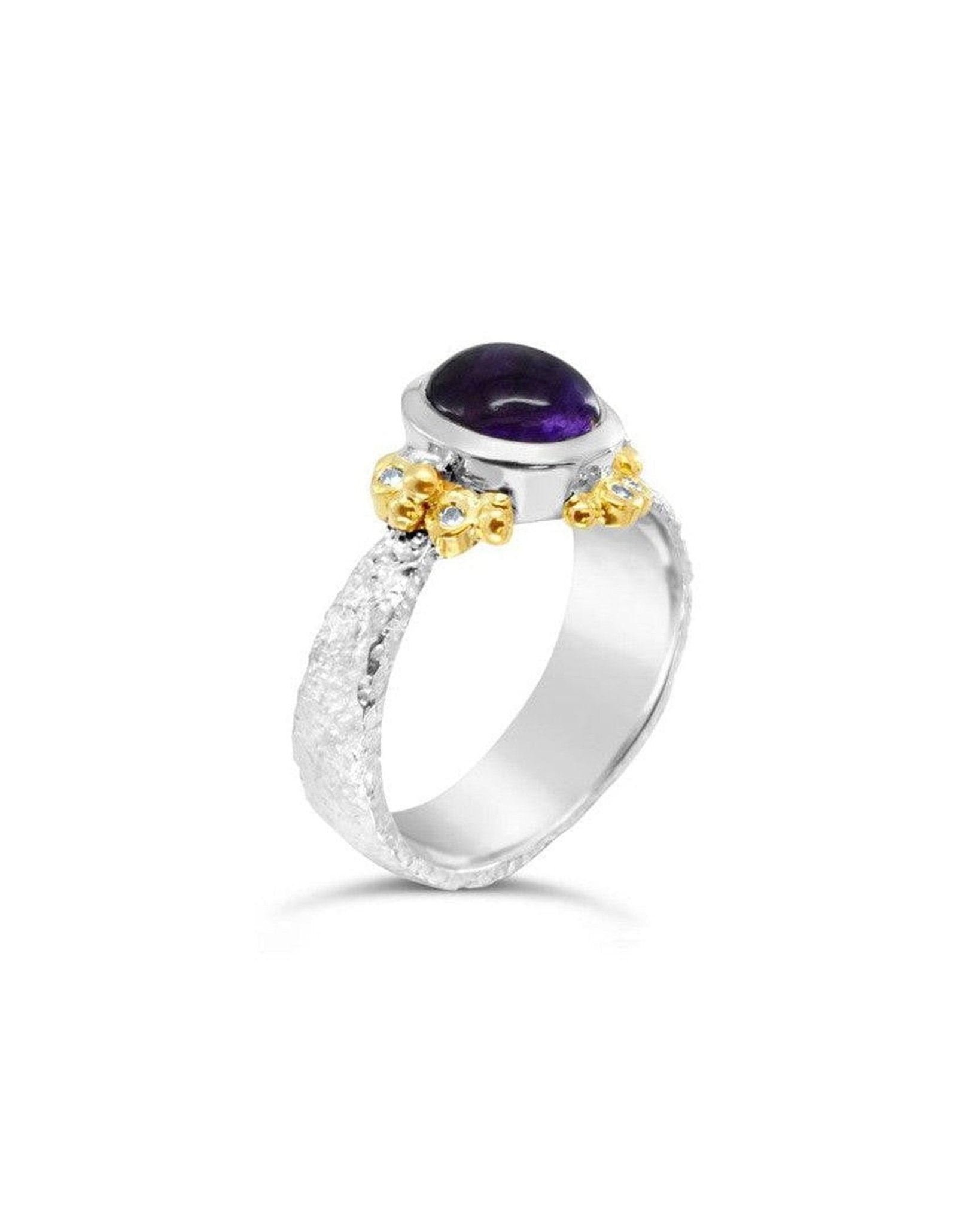 Amethyst and Diamond Dress Ring Ring Pruden and Smith