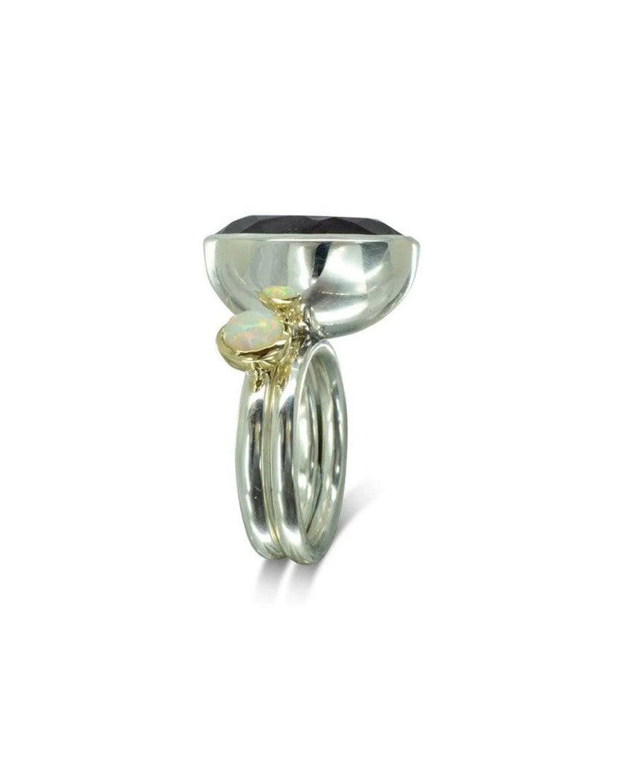 Amethyst Silver Stacking Ring Set Ring Pruden and Smith