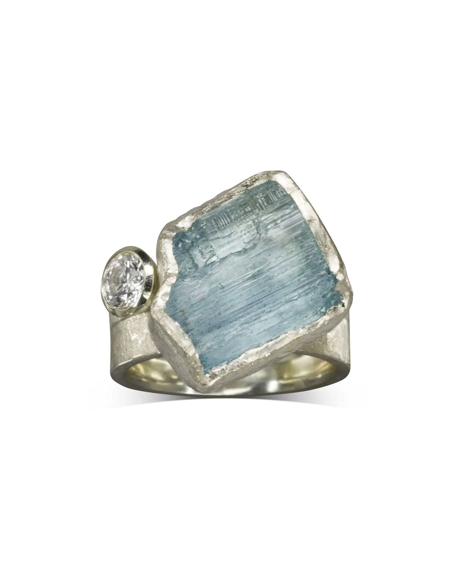 aquamarine-chunk-and-diamond-white-gold-stacking-ring-set