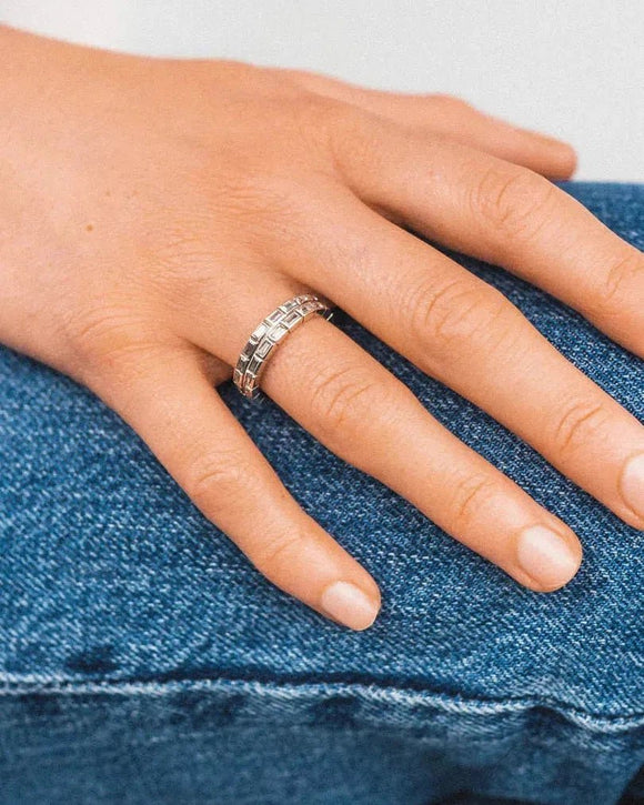 Baguette Diamond Eternity Ring Ring Pruden and Smith