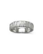 Baguette Diamond Platinum Eternity Ring Ring Pruden and Smith   