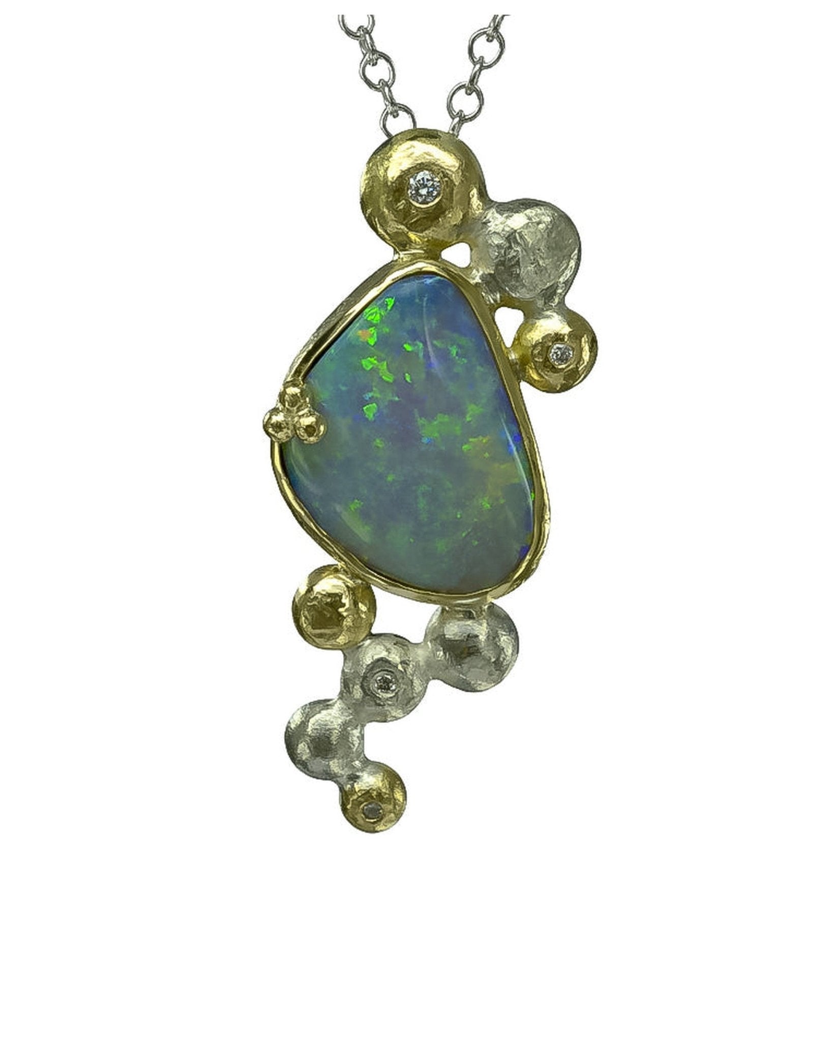 Bespoke Australian Natural Opal Pendant Pendant Pruden and Smith