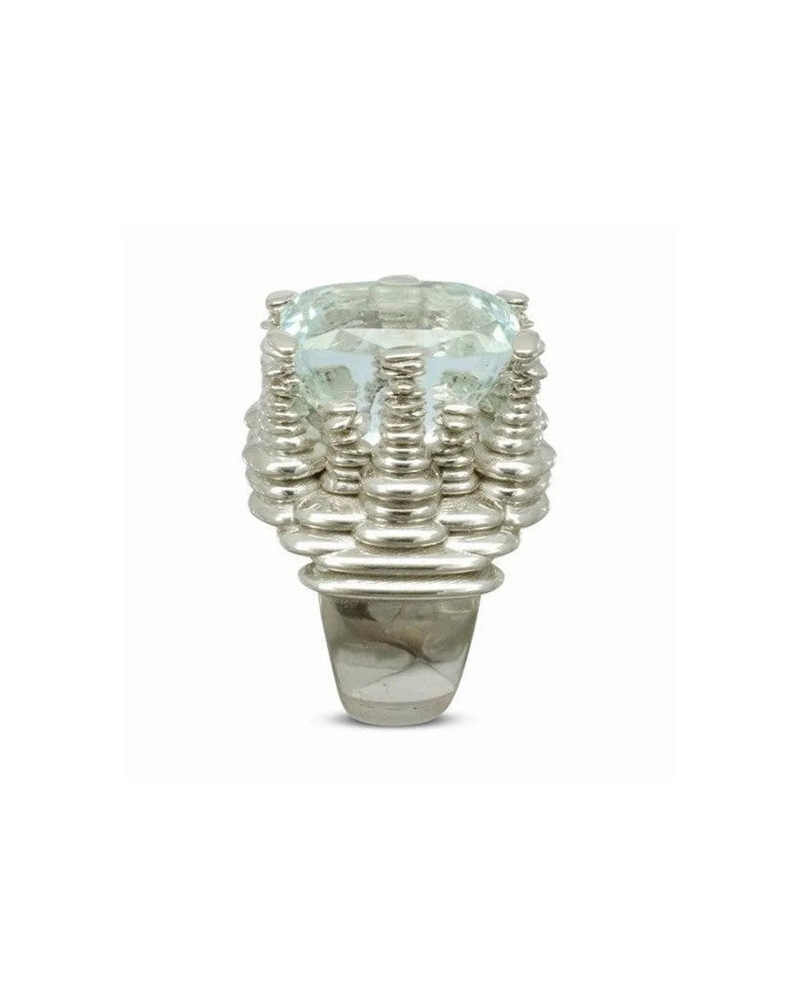 Bespoke Cairn Aquamarine Dress Ring Ring Pruden and Smith