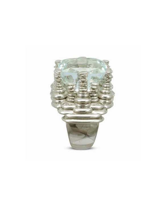 Bespoke Cairn Aquamarine Dress Ring Ring Pruden and Smith