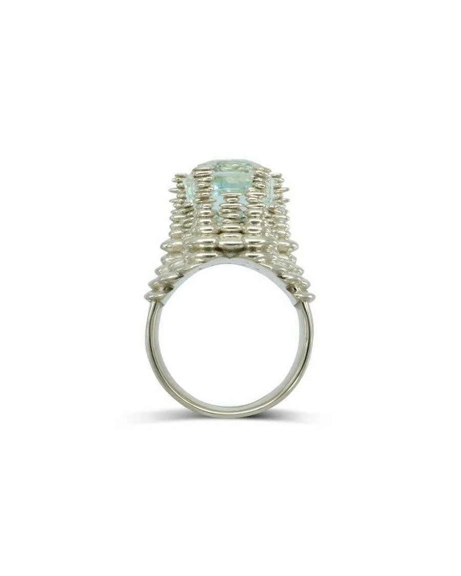 Bespoke Cairn Aquamarine Dress Ring Ring Pruden and Smith