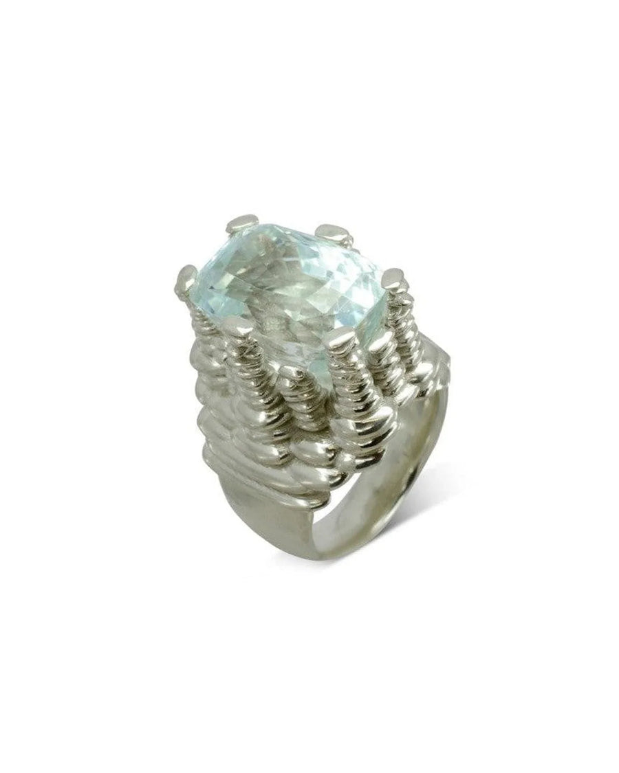 Bespoke Cairn Aquamarine Dress Ring Ring Pruden and Smith