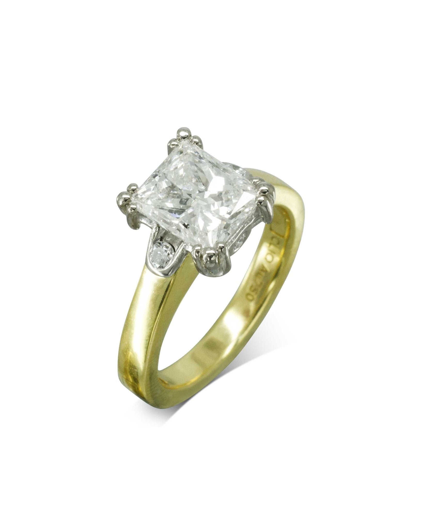 Bespoke Diamond Hinged Engagement Ring (Cliq Retro-Fit) Ring Pruden and Smith