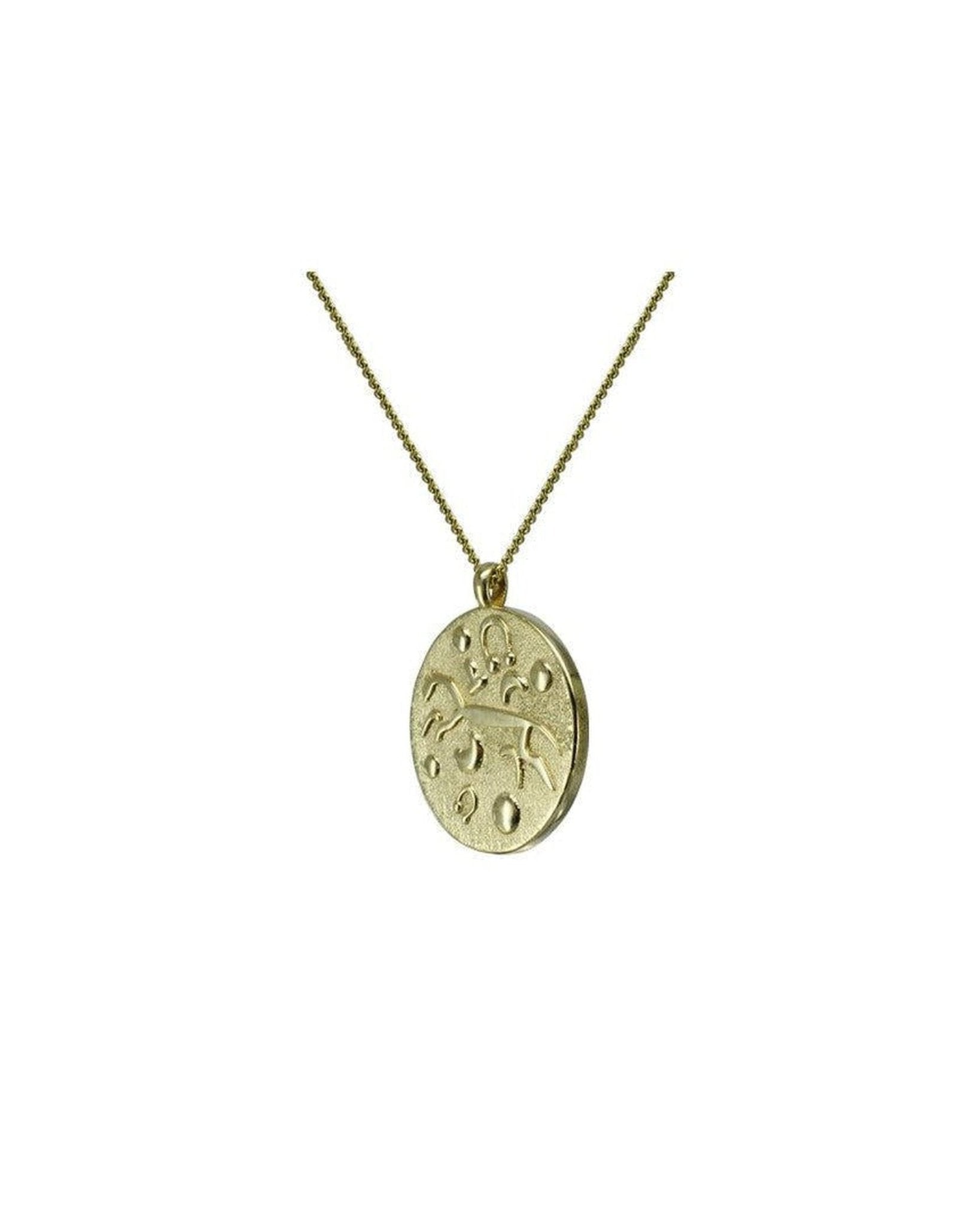 Bespoke Gold Pendant with White Horse Of Uffington Pendant Pruden and Smith