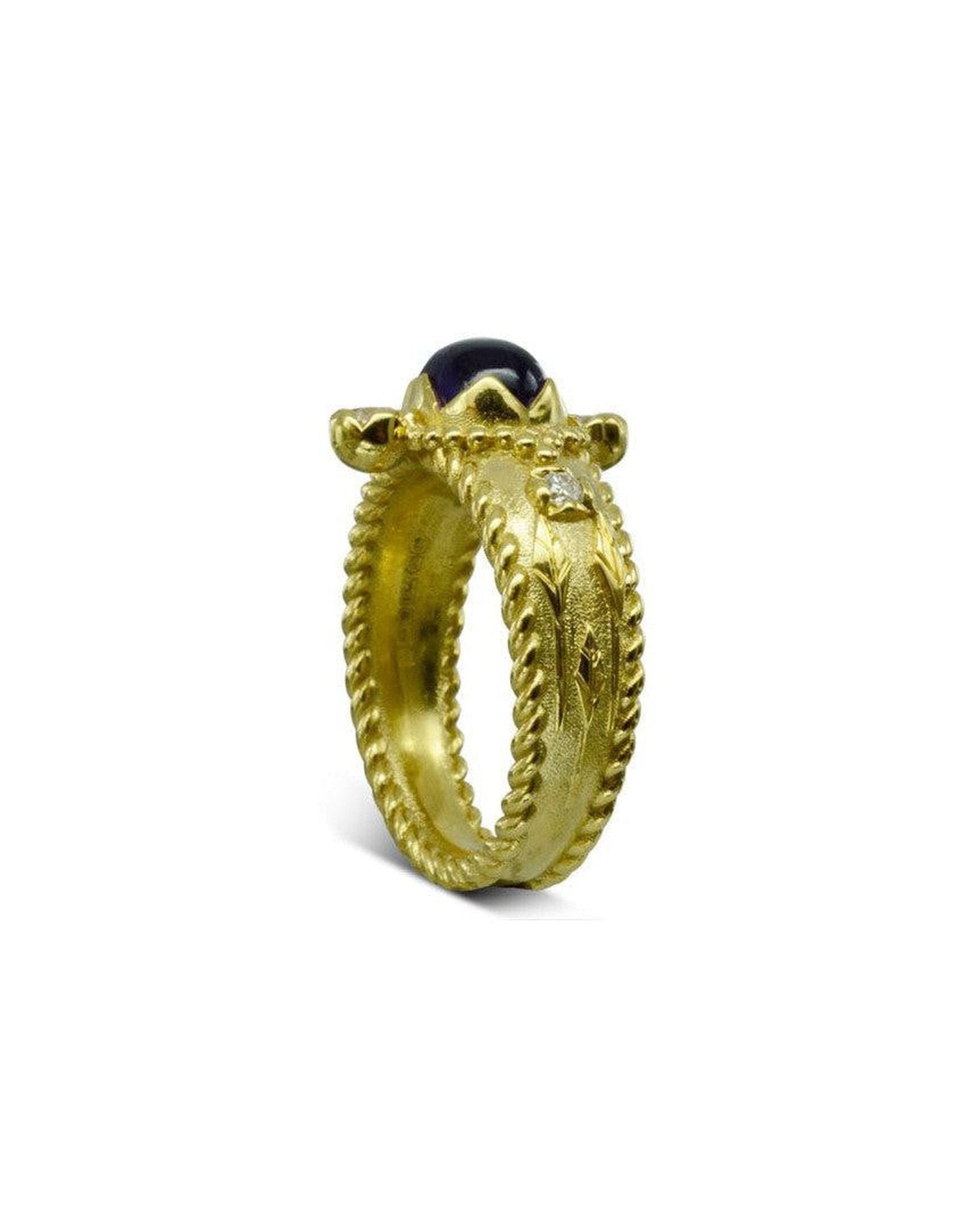 Bespoke Medieval Gold Ring Ring Pruden and Smith
