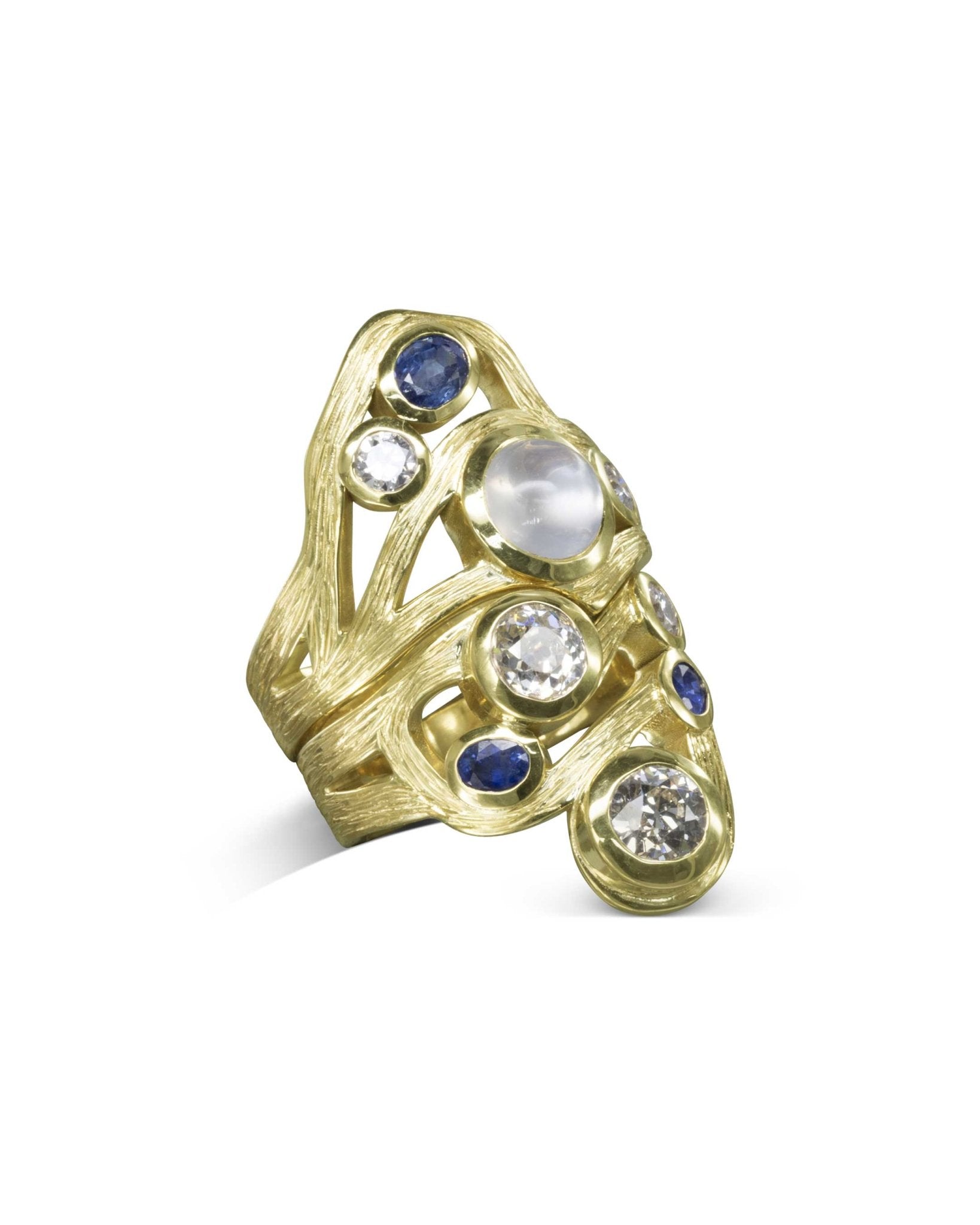 Bespoke Mother Daughter Interlocking Dress Ring Ring Pruden and Smith