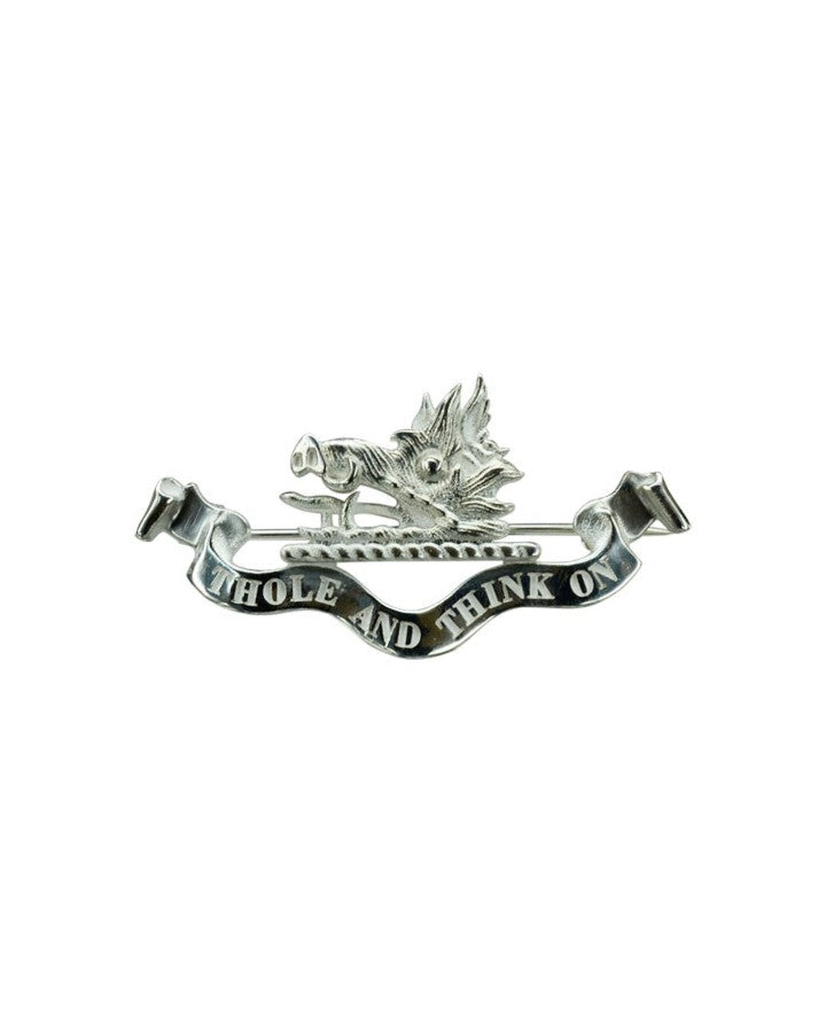 Bespoke Silver Heraldic Badge Brooch Pruden and Smith