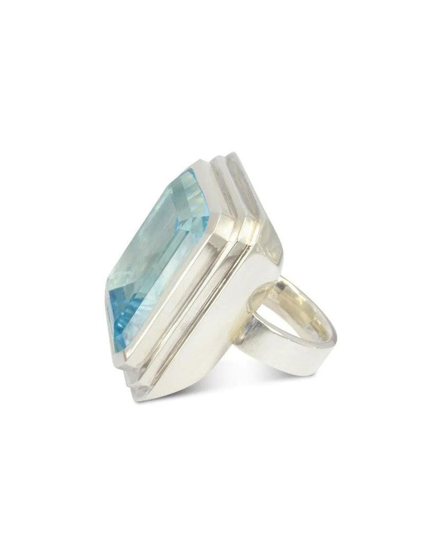 Blue Topaz Cocktail Ring Ring Pruden and Smith