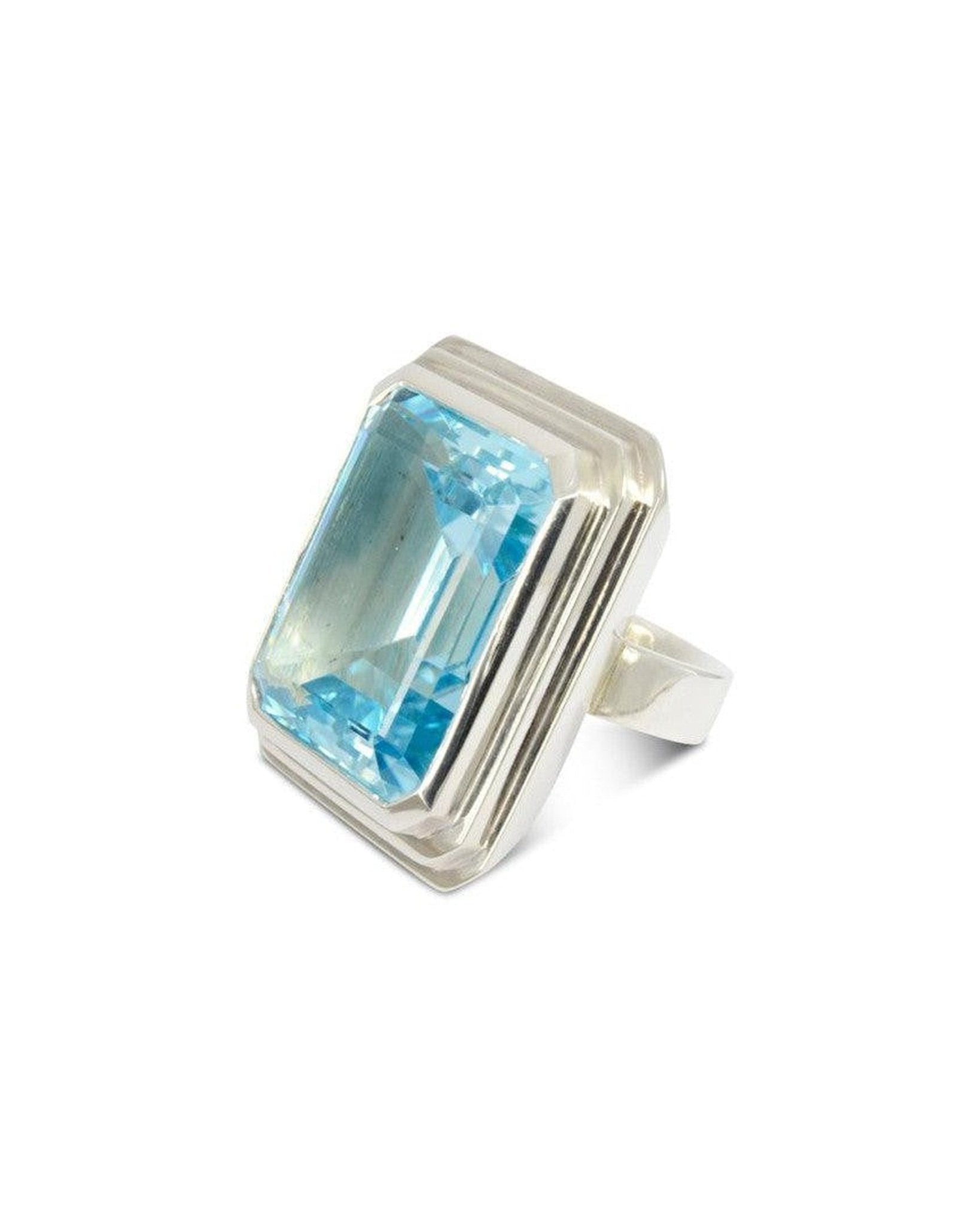 Blue Topaz Cocktail Ring Ring Pruden and Smith
