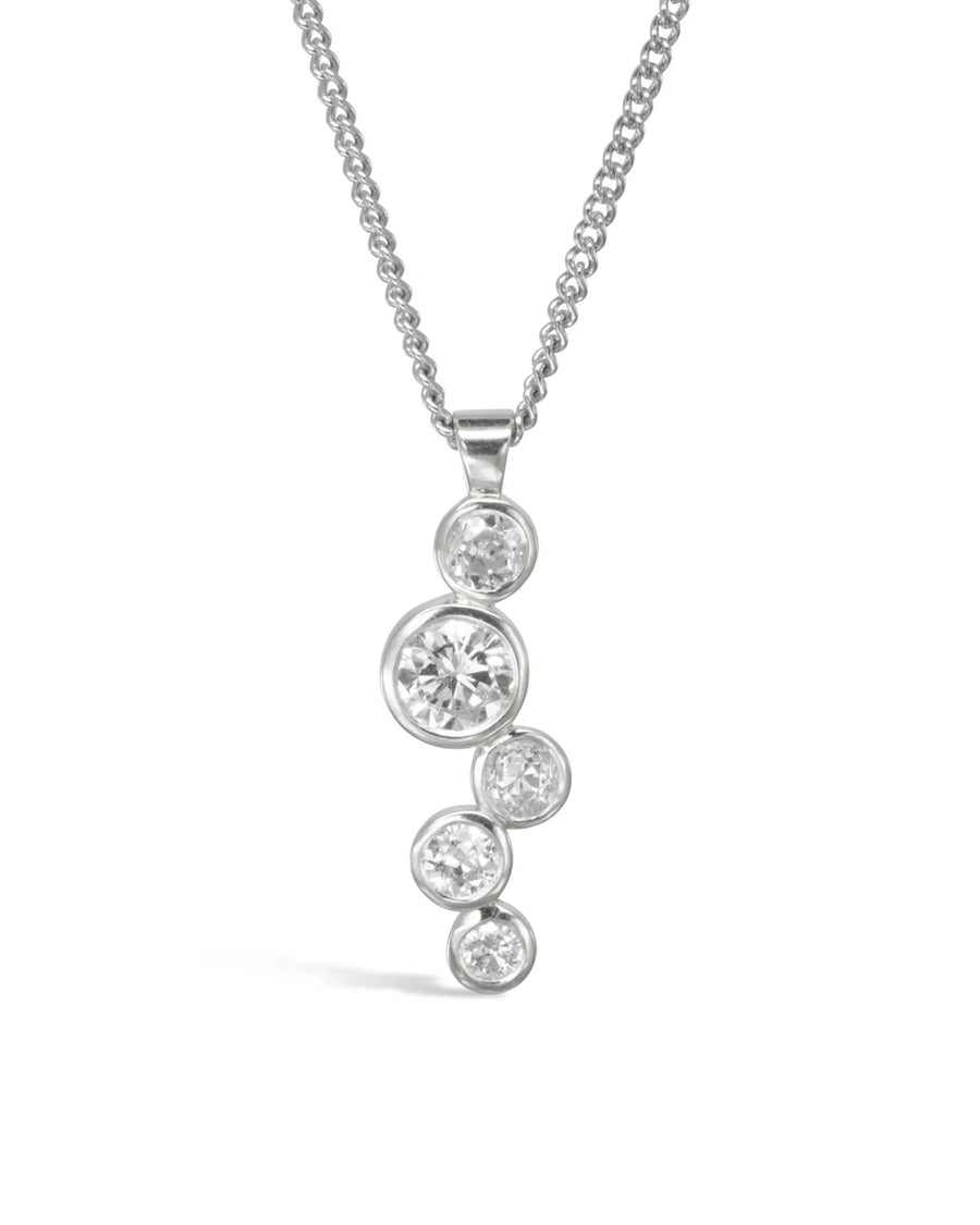 Water Bubbles 1ct Diamond Pendant Pendant Pruden and Smith