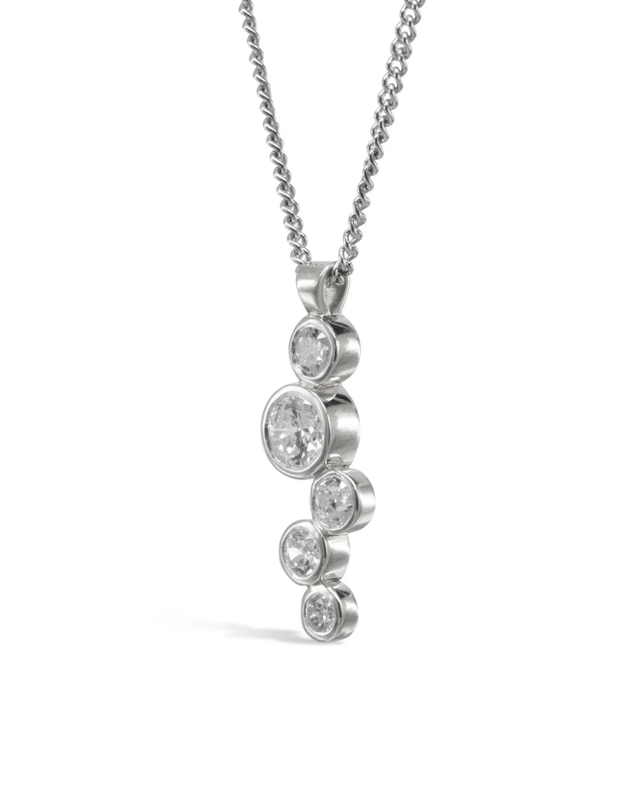 Water Bubbles 1ct Diamond Pendant Pendant Pruden and Smith Platinum