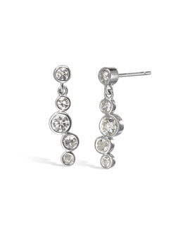 Water Bubbles 2ct Diamond Drop Earrings Earring Pruden and Smith   