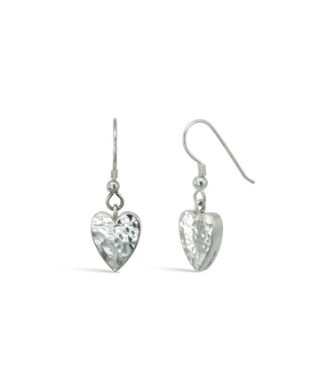Playing Card Charm Silver Drop Earrings Earring Pruden and Smith Heart  
