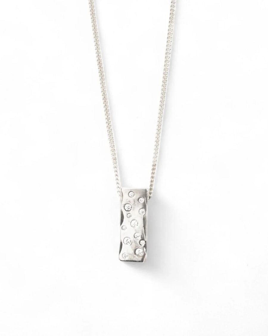 Carved Scattered Diamond Pendant Pendant Pruden and Smith