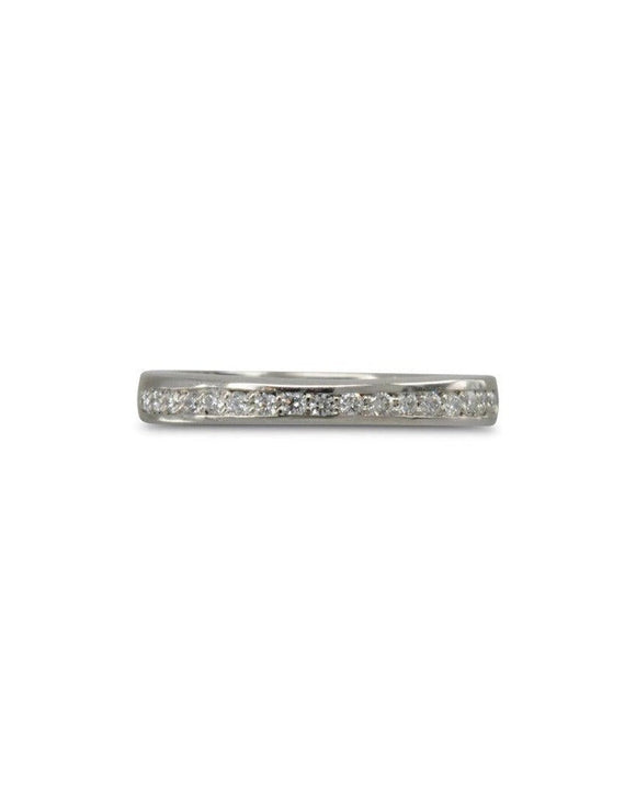 Channel Set Diamond Eternity and Wedding Band Ring Pruden and Smith