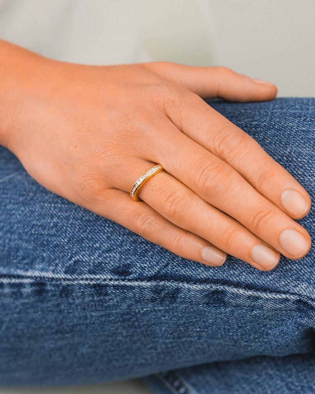 Channel Set Diamond Hinged Eternity Ring Ring Pruden and Smith