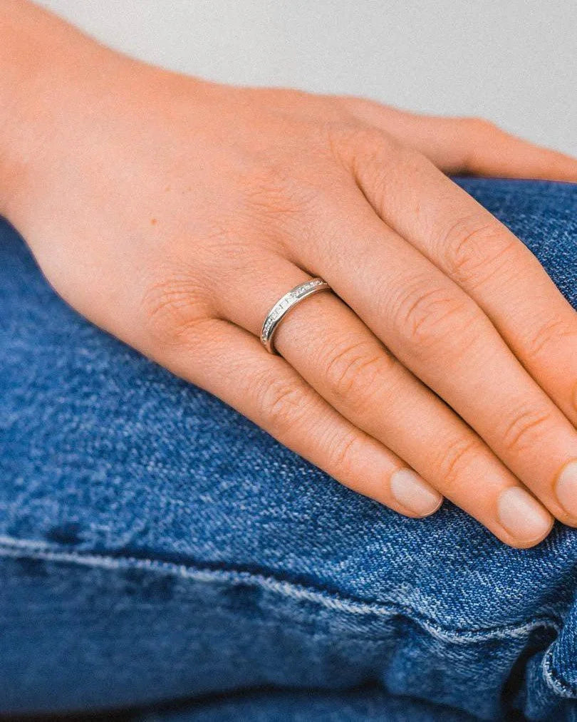 Channel Set Diamond Full Eternity Ring Ring Pruden and Smith