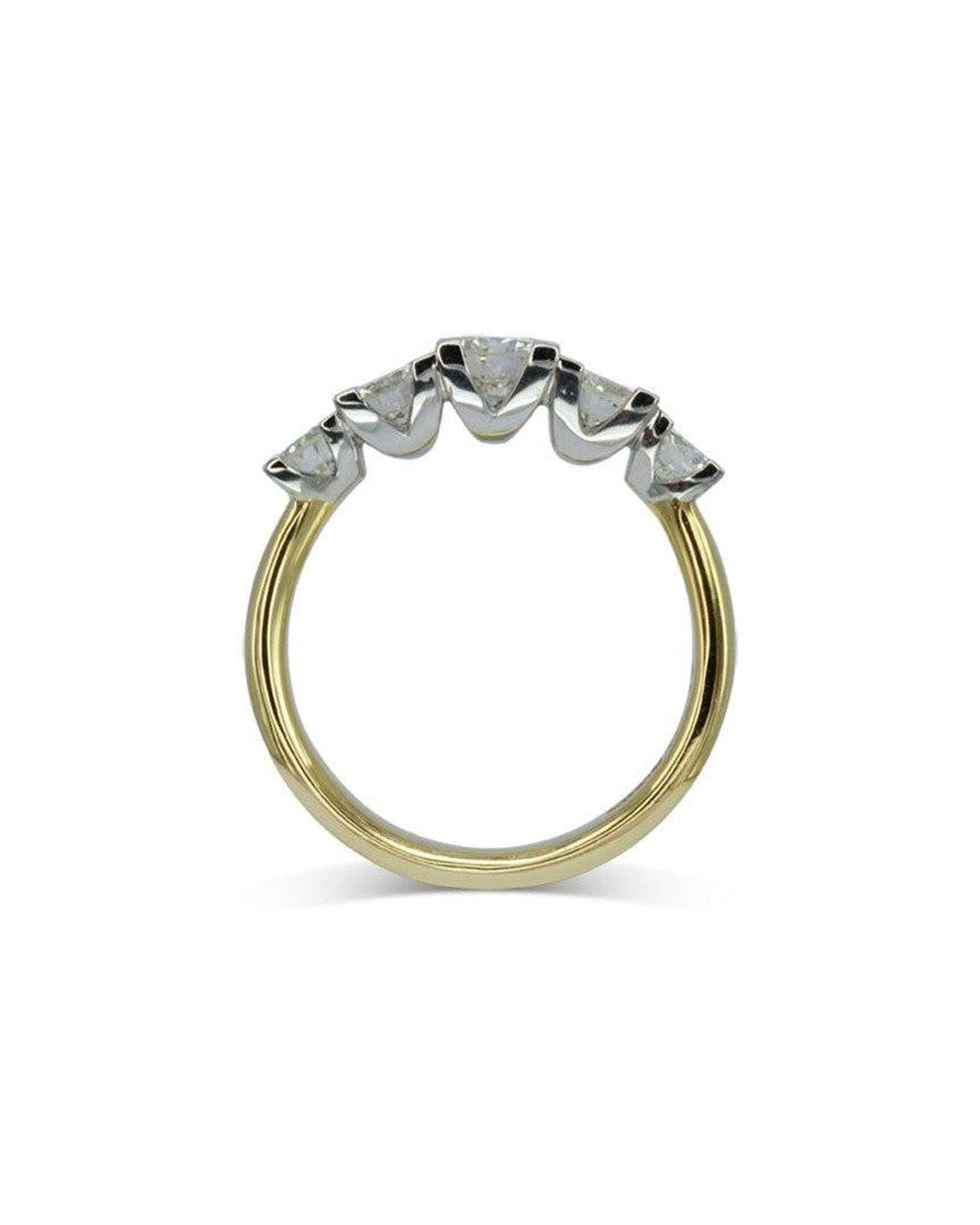 Claw Set Five Diamond Eternity Ring Ring Pruden and Smith