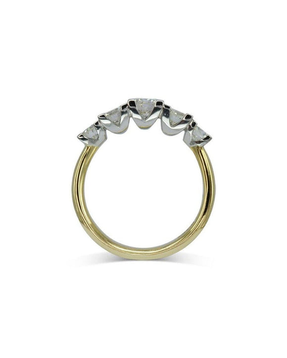 Claw Set Five Diamond Eternity Ring Ring Pruden and Smith