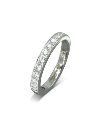 Pavé Diamond Hinged Half Eternity Ring Ring Pruden and Smith   