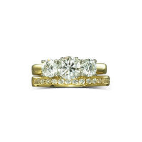 Diamond Channel Set Cliq Eternity Ring Ring Pruden and Smith   