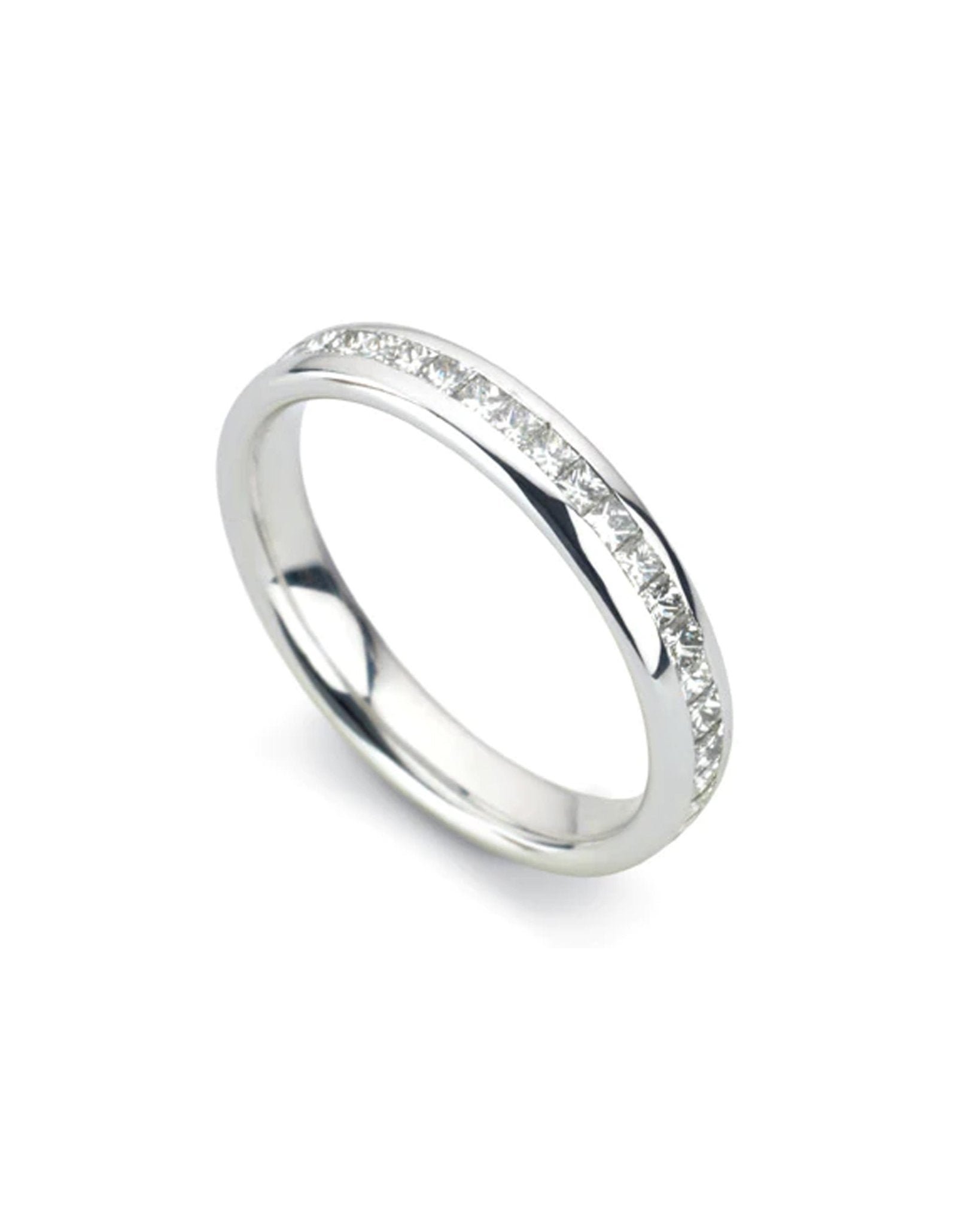 Court Princess Cut Diamond Eternity Ring Ring Pruden and Smith