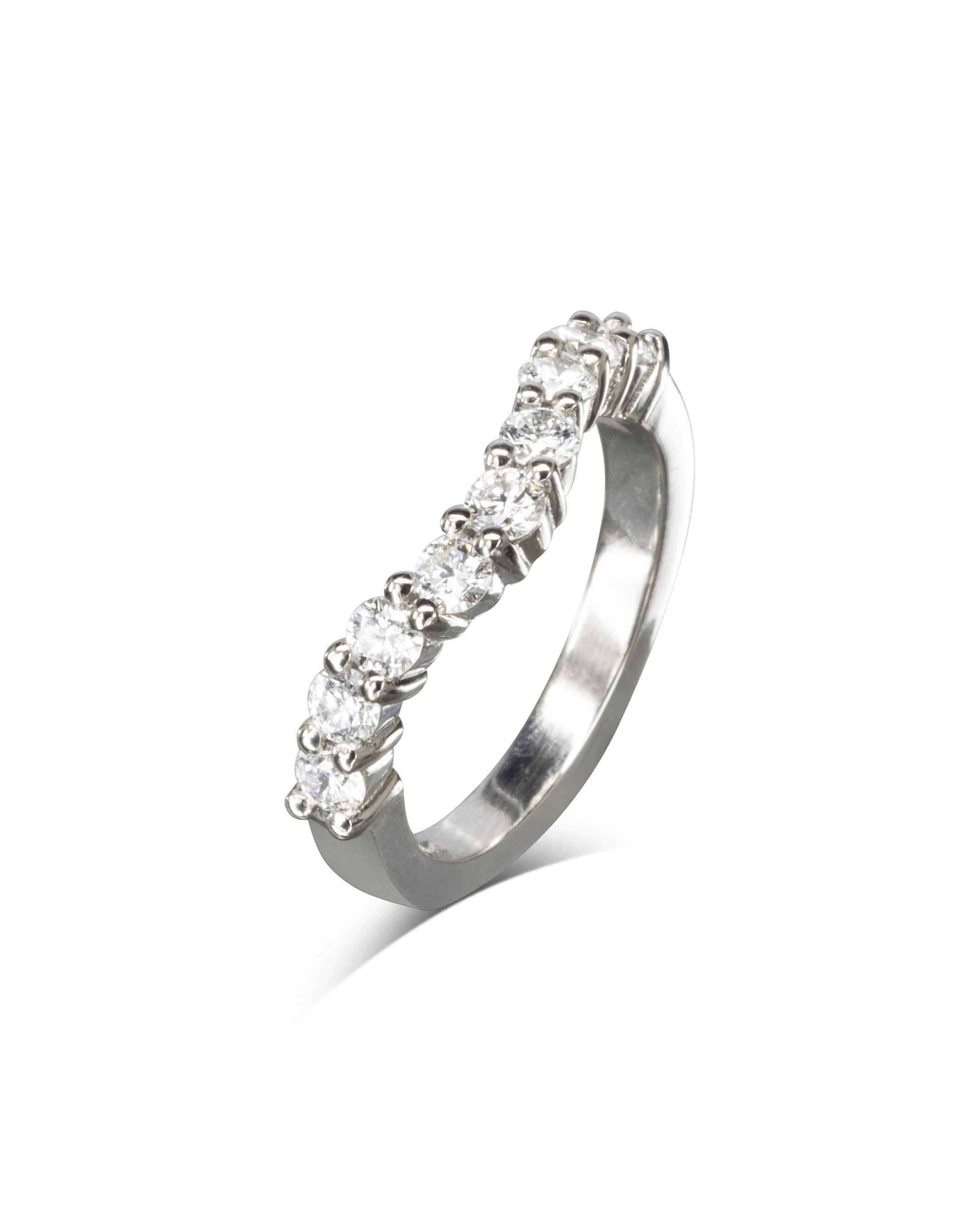 Wedding Ring Curved to Fit Ring Pruden and Smith