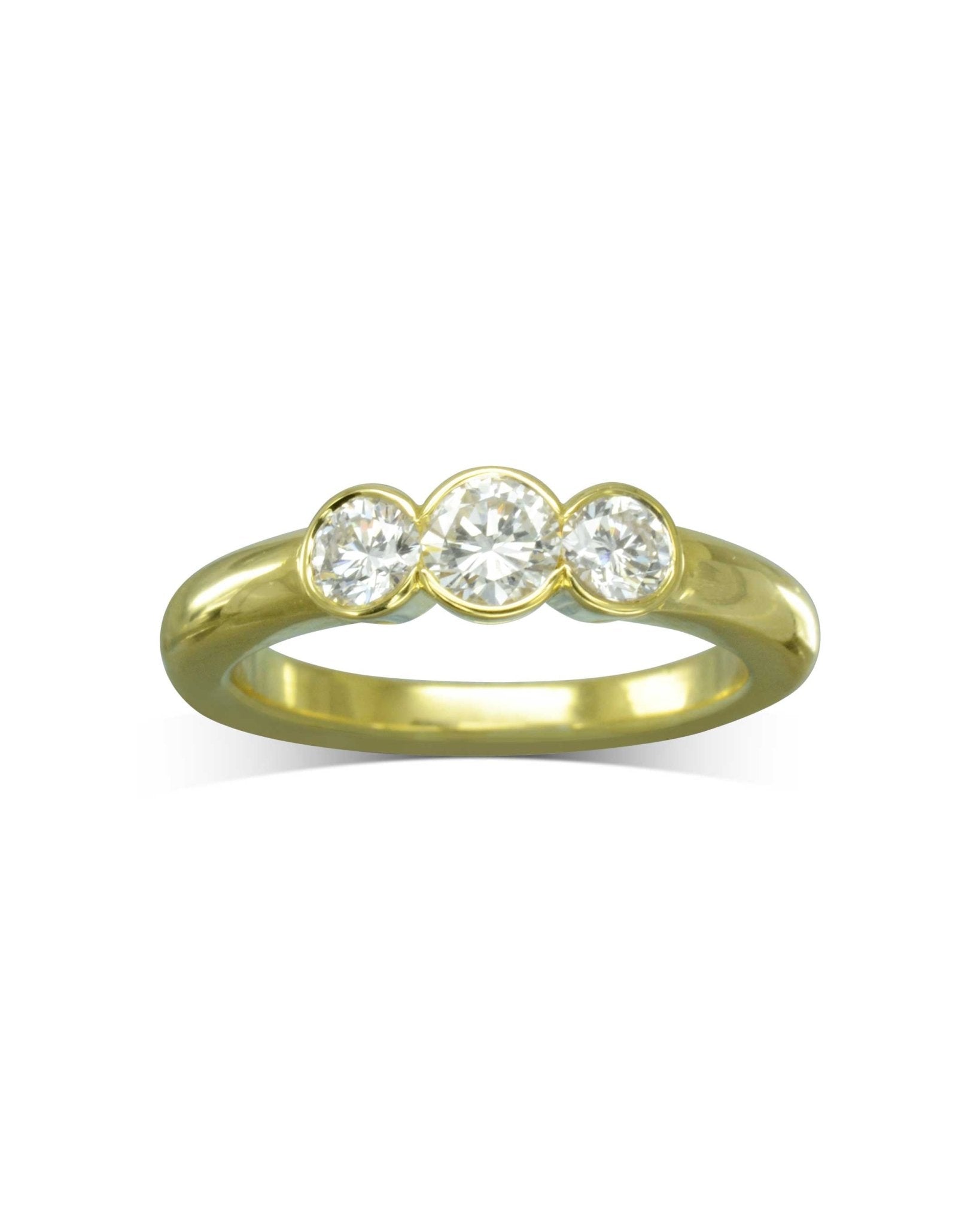 Dainty Gold Trilogy Diamond Ring Ring Pruden and Smith