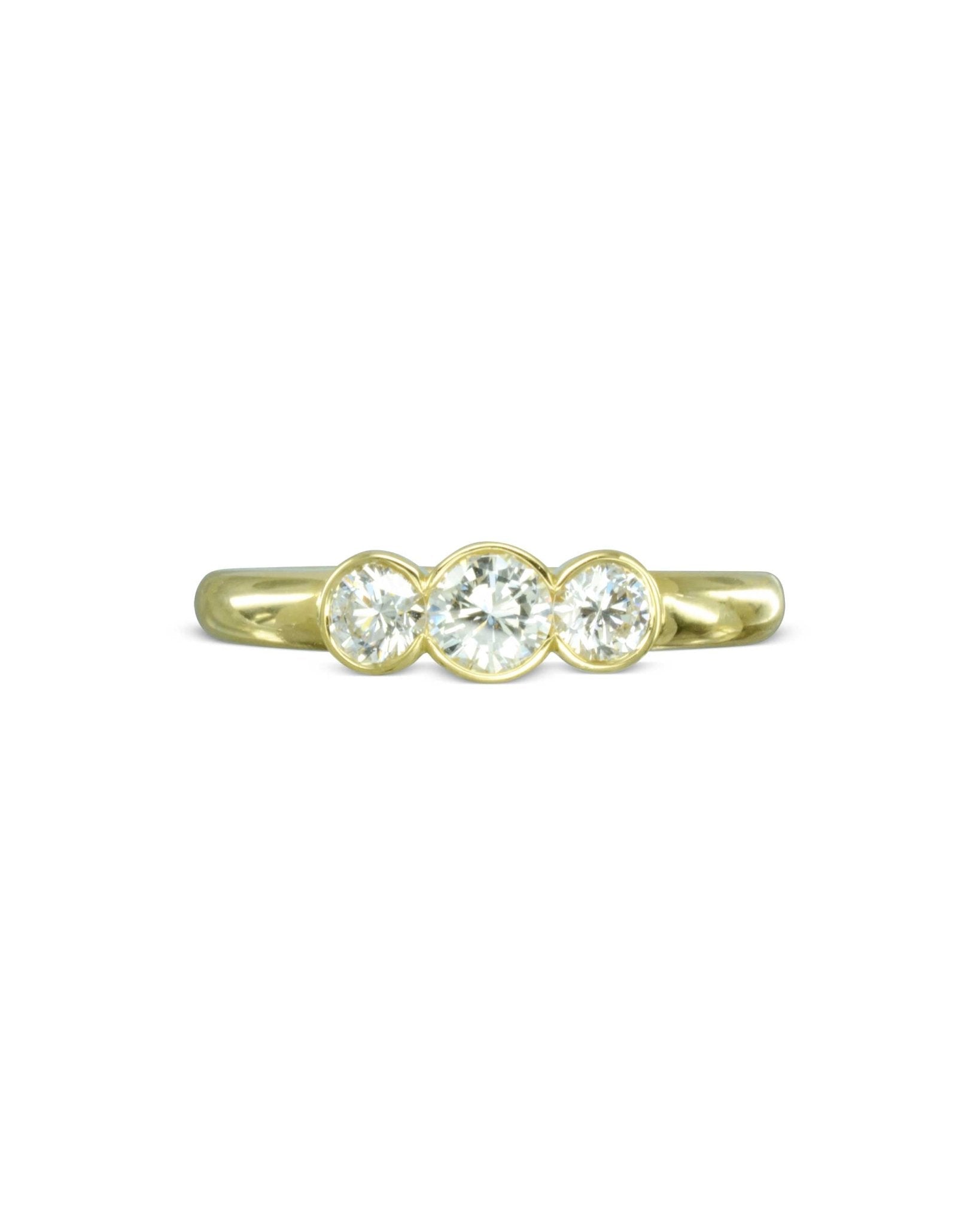 Dainty Gold Trilogy Diamond Ring Ring Pruden and Smith