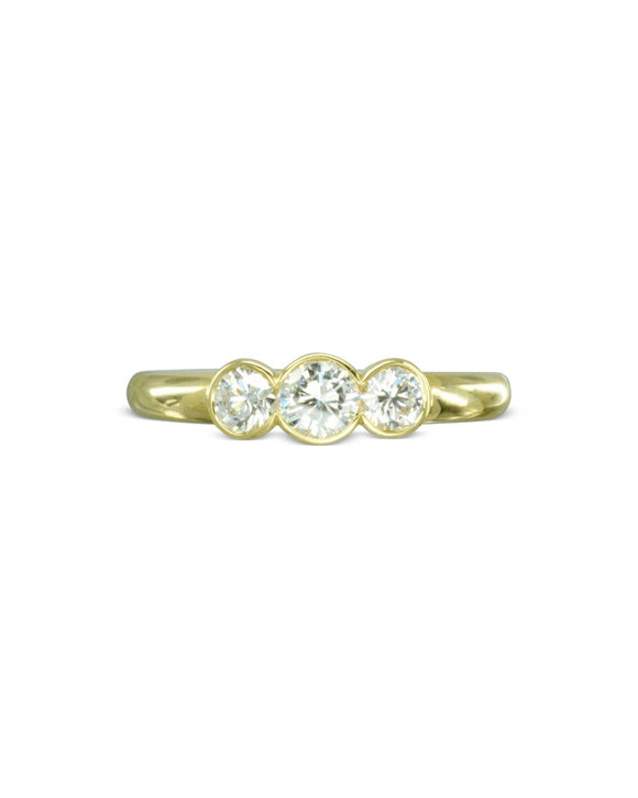 Dainty Gold Trilogy Diamond Ring Ring Pruden and Smith