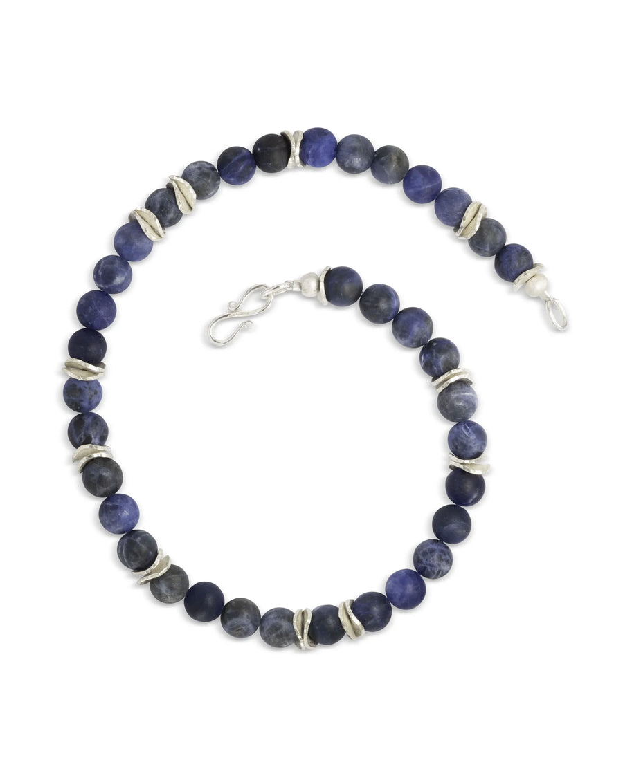 Denim Sodalite Necklace Pruden and Smith