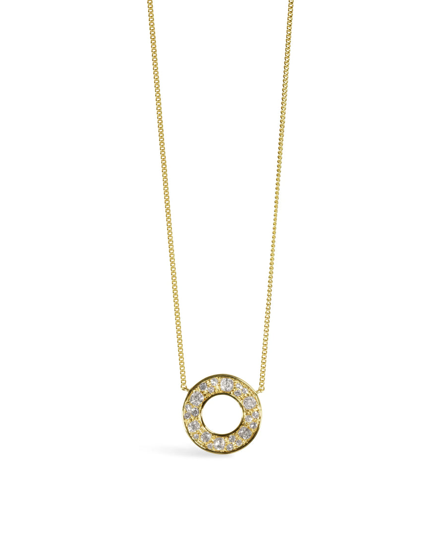 Diamond Ring Pendant Pendant Pruden and Smith Yellow Gold Dainty