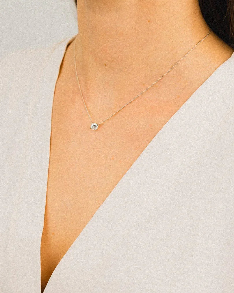 Diamond Solitaire Pendant Pendant Pruden and Smith